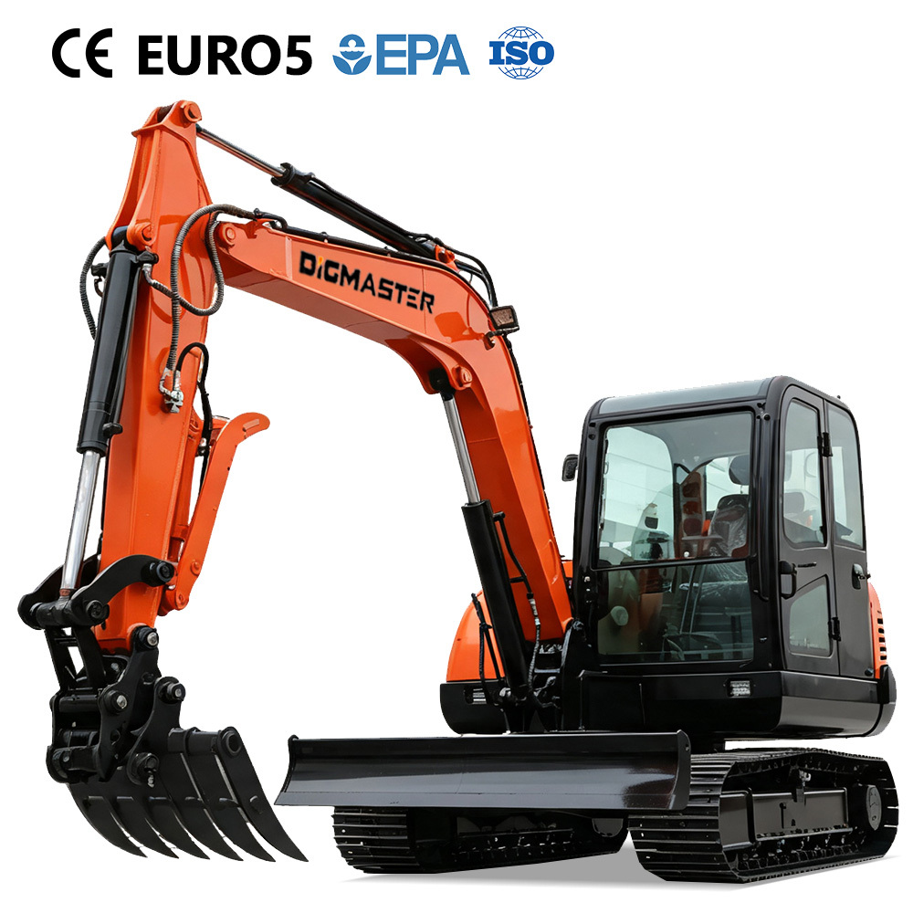 Mini Excavator-E60 Max,DIGMASTER (Shandong Digmaster Machinery) makes CE & EPA-certified mini excavators, skid steers, mowers and forklifts. 19+ yrs experience. Get a quote.,E60 Max Mini Excavator 6 Ton | DIGMASTER