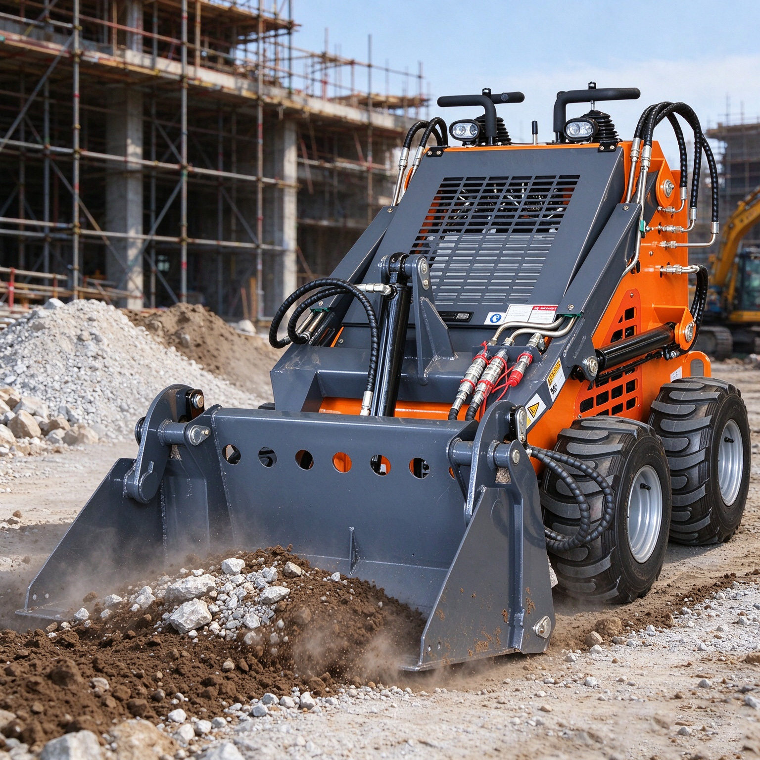 Wheel Skid Steer Loader DS-S1900,DIGMASTER (Shandong Digmaster Machinery) makes CE & EPA-certified mini excavators, skid steers, mowers and forklifts. 19+ yrs experience. Get a quote.,SKID-STEER LOADER-DS-S1900 | DIGMASTER