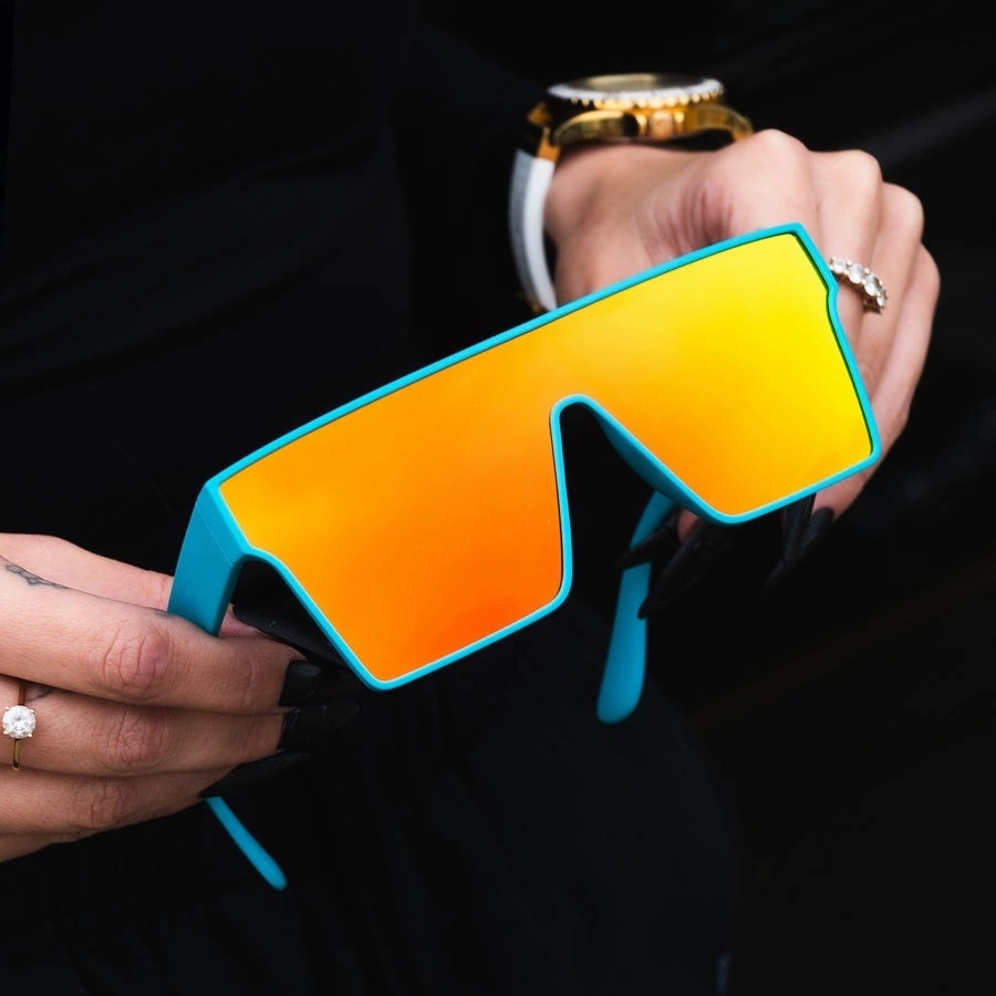 TR90 Flat Top One-Piece Polarized Sunglasses