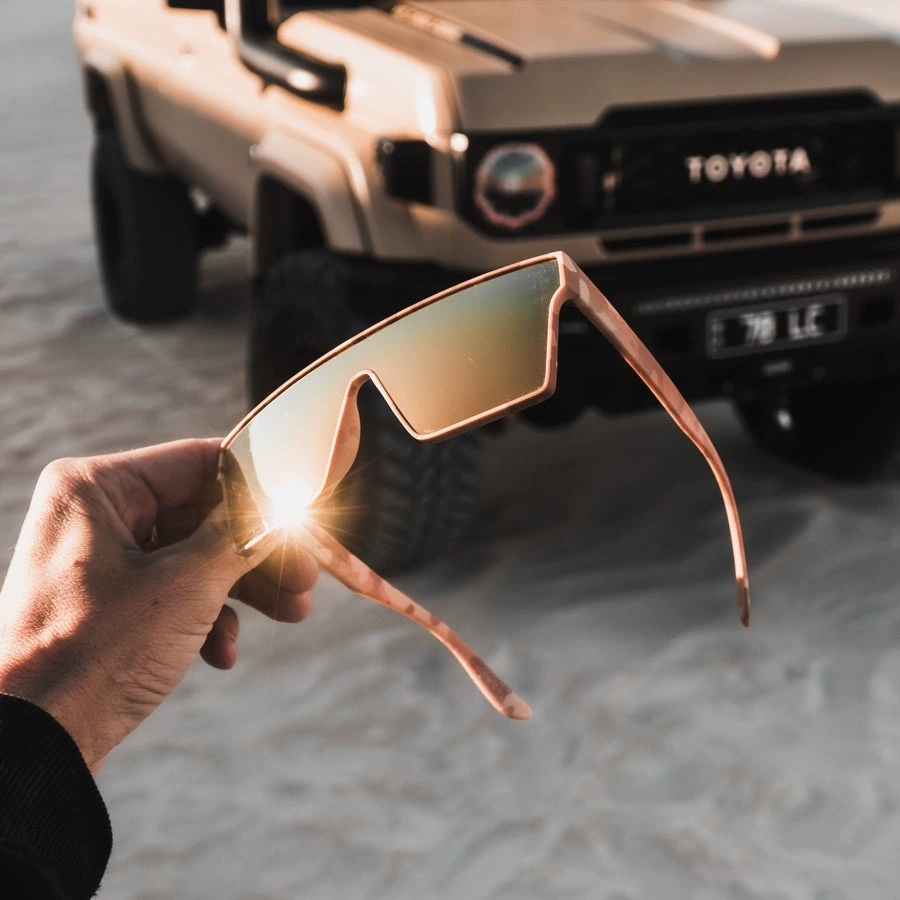 TR90 Flat Top One-Piece Polarized Sunglasses
