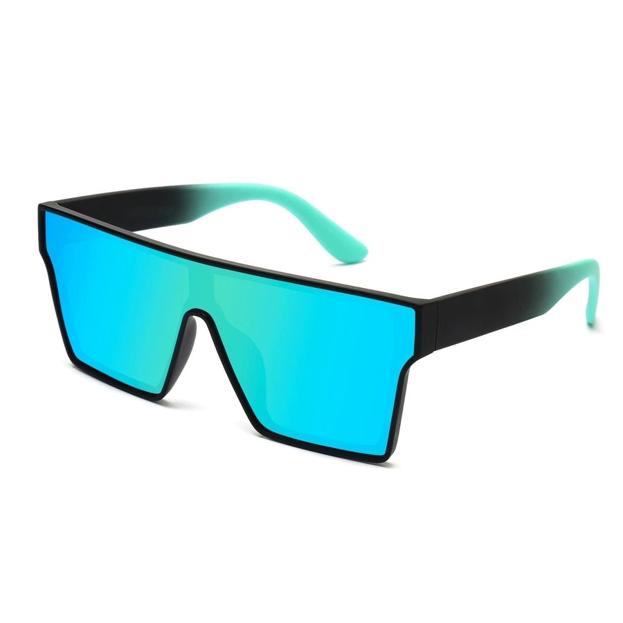 TR90 Flat Top One-Piece Polarized Sunglasses