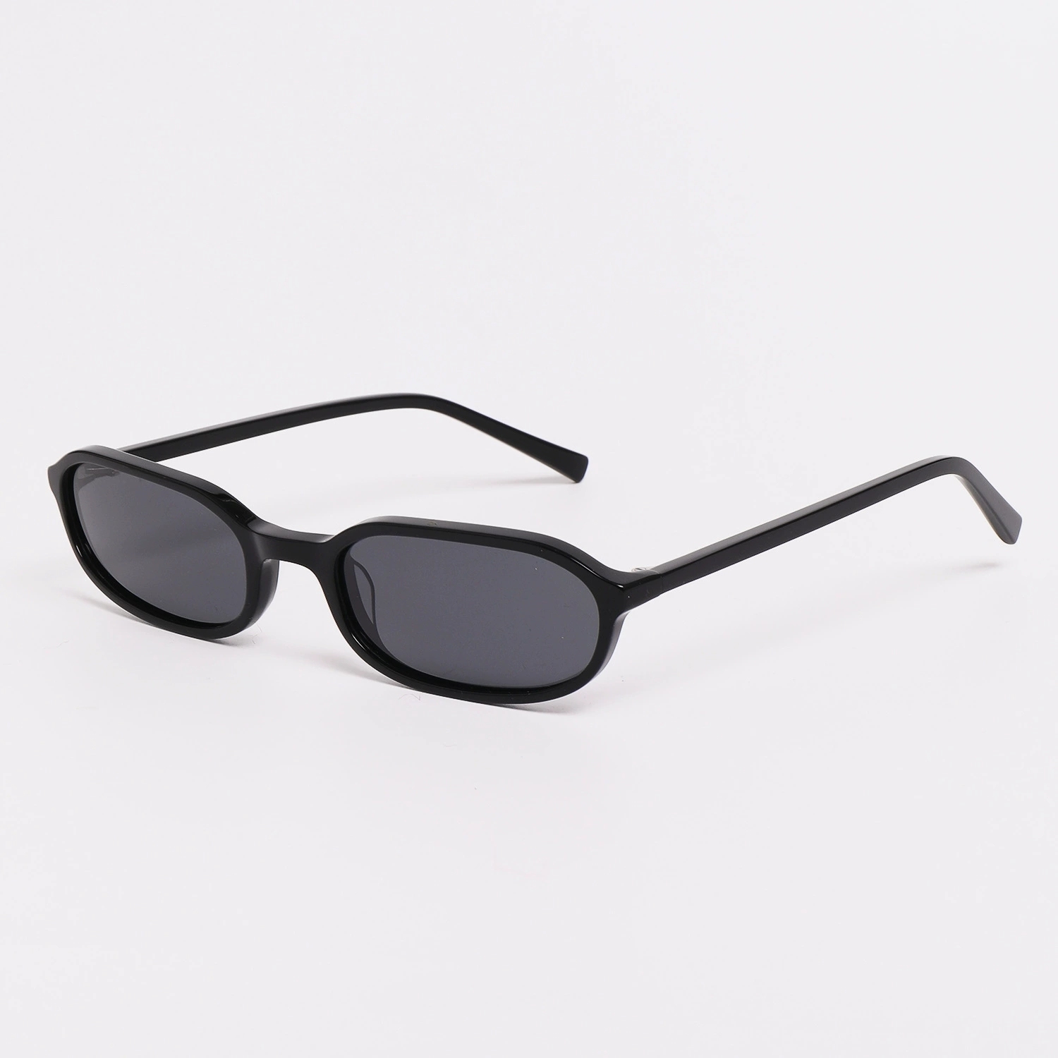 Acetate Small-Frame Rectangle Polarized Sunglasses