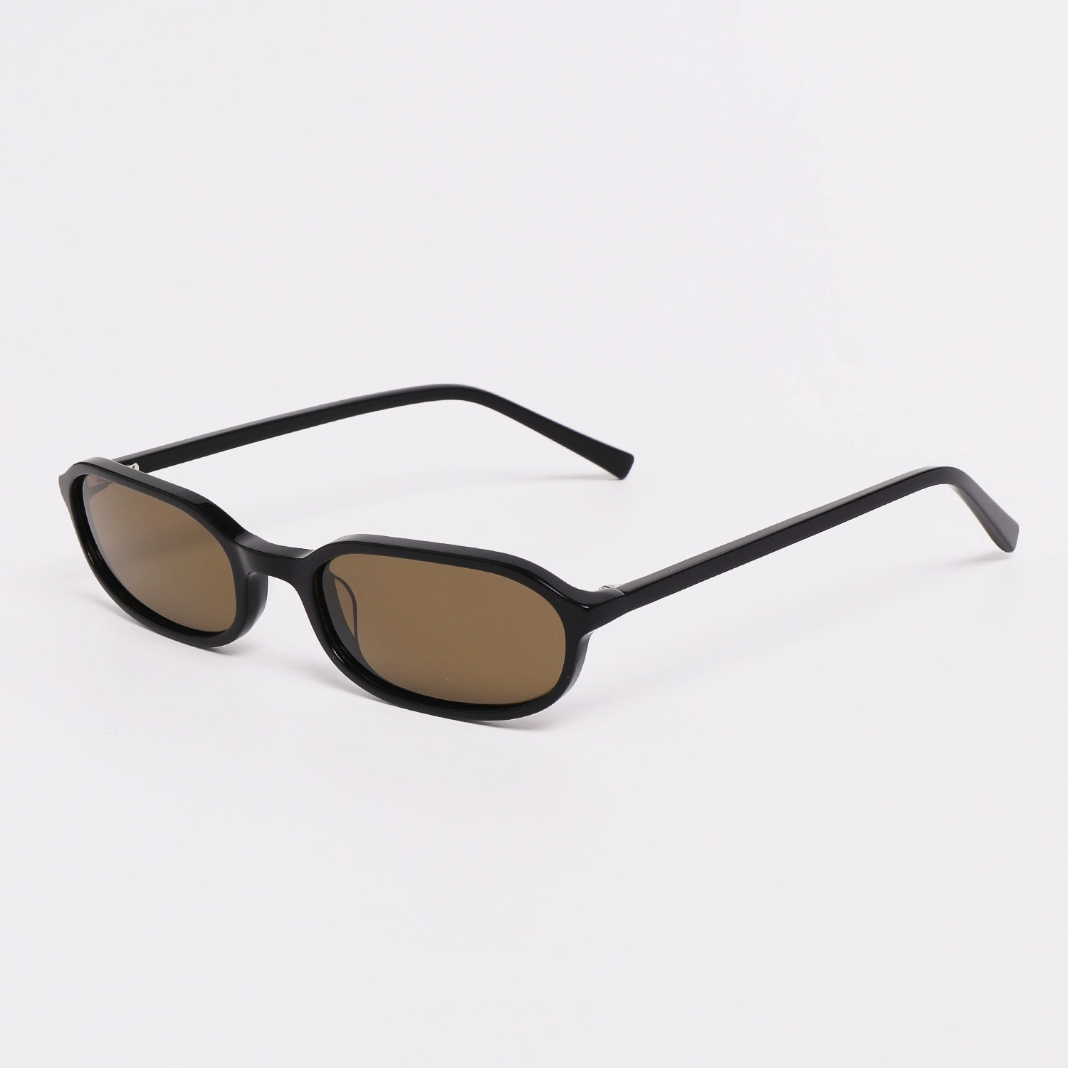 Acetate Small-Frame Rectangle Polarized Sunglasses