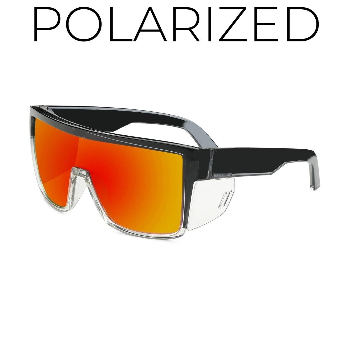 Oversized PC Windproof Cycling Polarized Sunglasses
