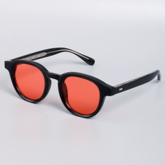 Black Frame Orange Red Lens