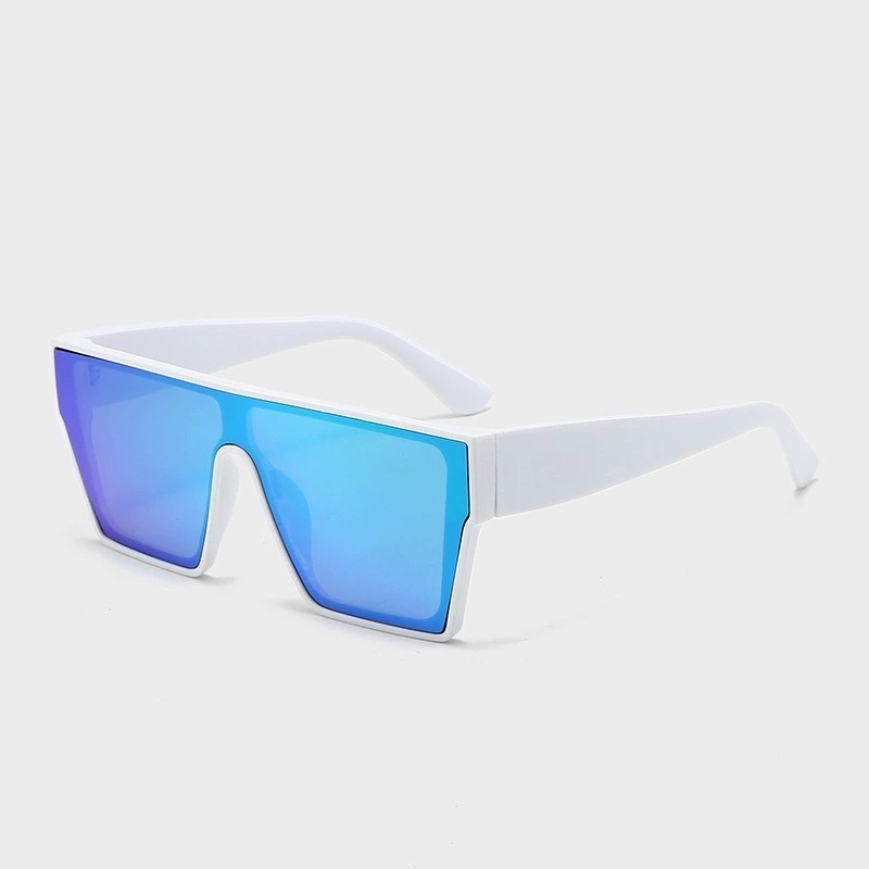 Oversized Square Shield Polarized Sunglasses