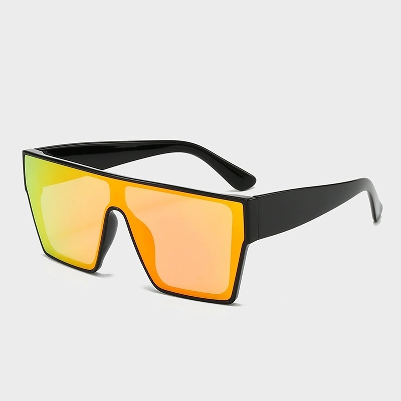Oversized Square Shield Polarized Sunglasses