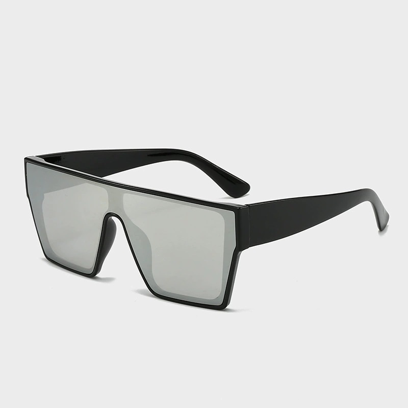 Oversized Square Shield Polarized Sunglasses