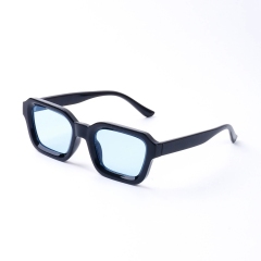 Black Frame Blue Lens