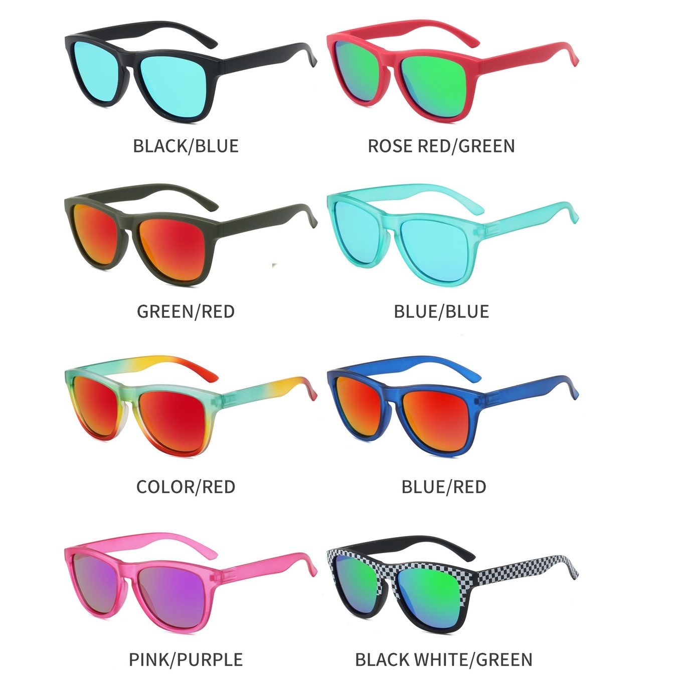 Lightweight PC Square Polarized Cycling Sunglasses