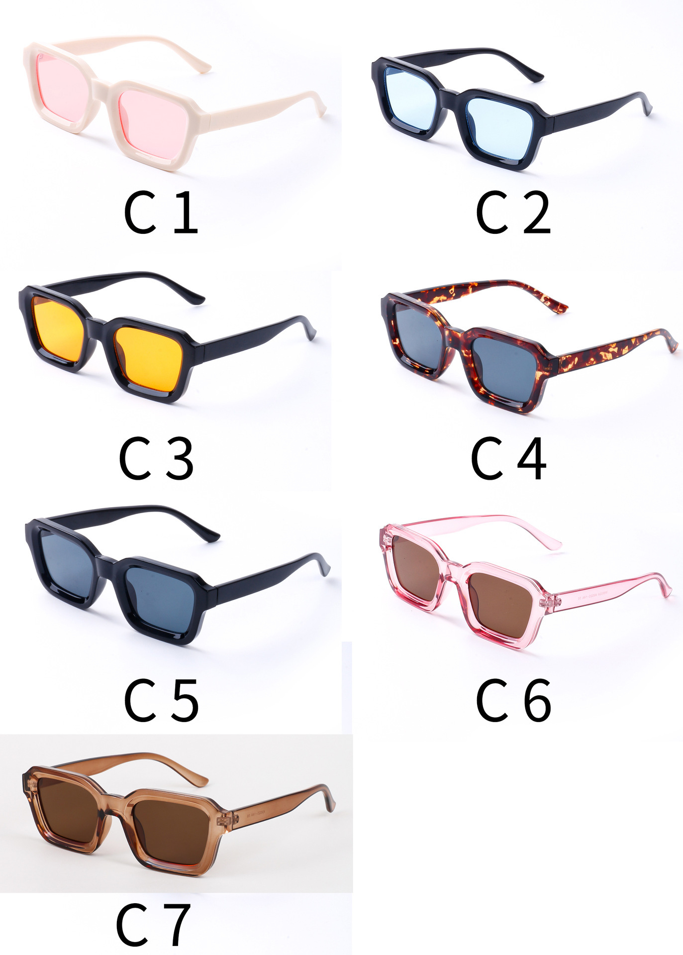 Oversized PC Square Sunglasses UV400