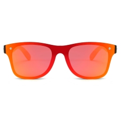 Black Frame Red Mirrored Lens