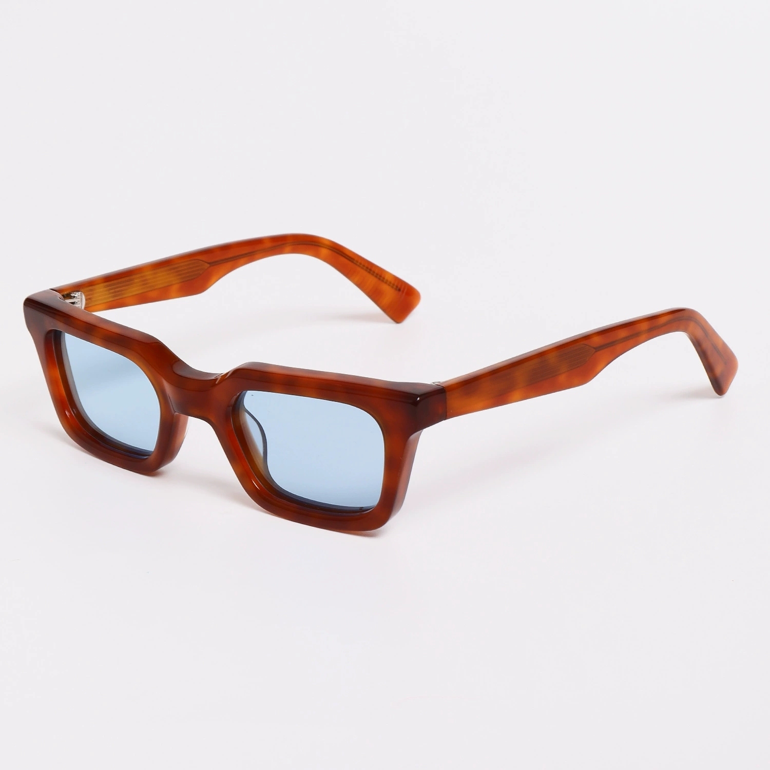 Retro Acetate Square Polarized Sunglasses