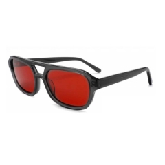 Gray Frame Red Lens