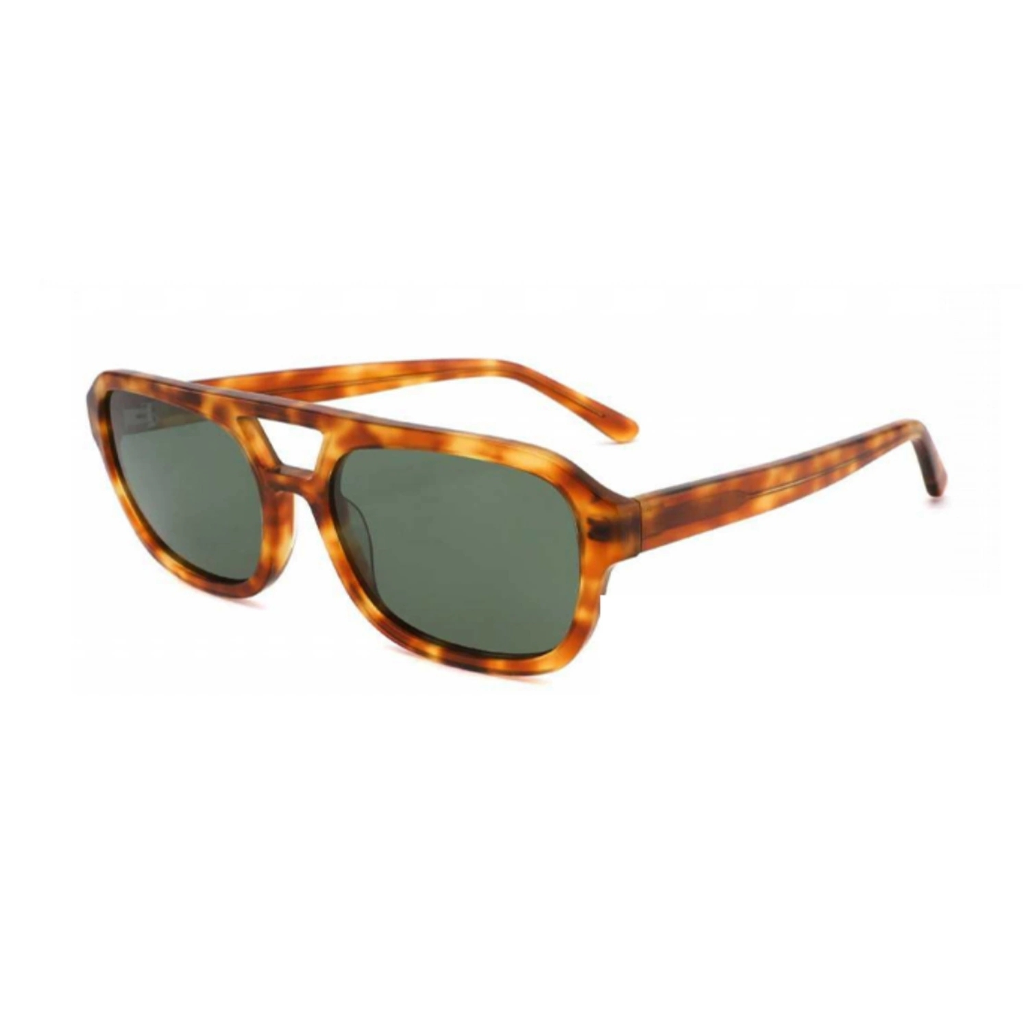 Retro Acetate Double Bridge Polarized Sunglasses