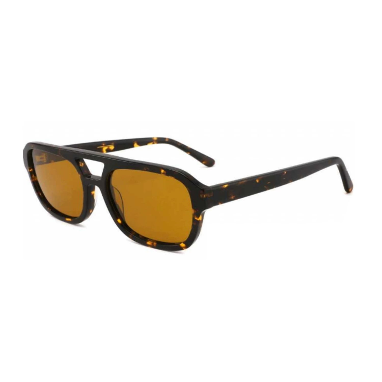 Retro Acetate Double Bridge Polarized Sunglasses
