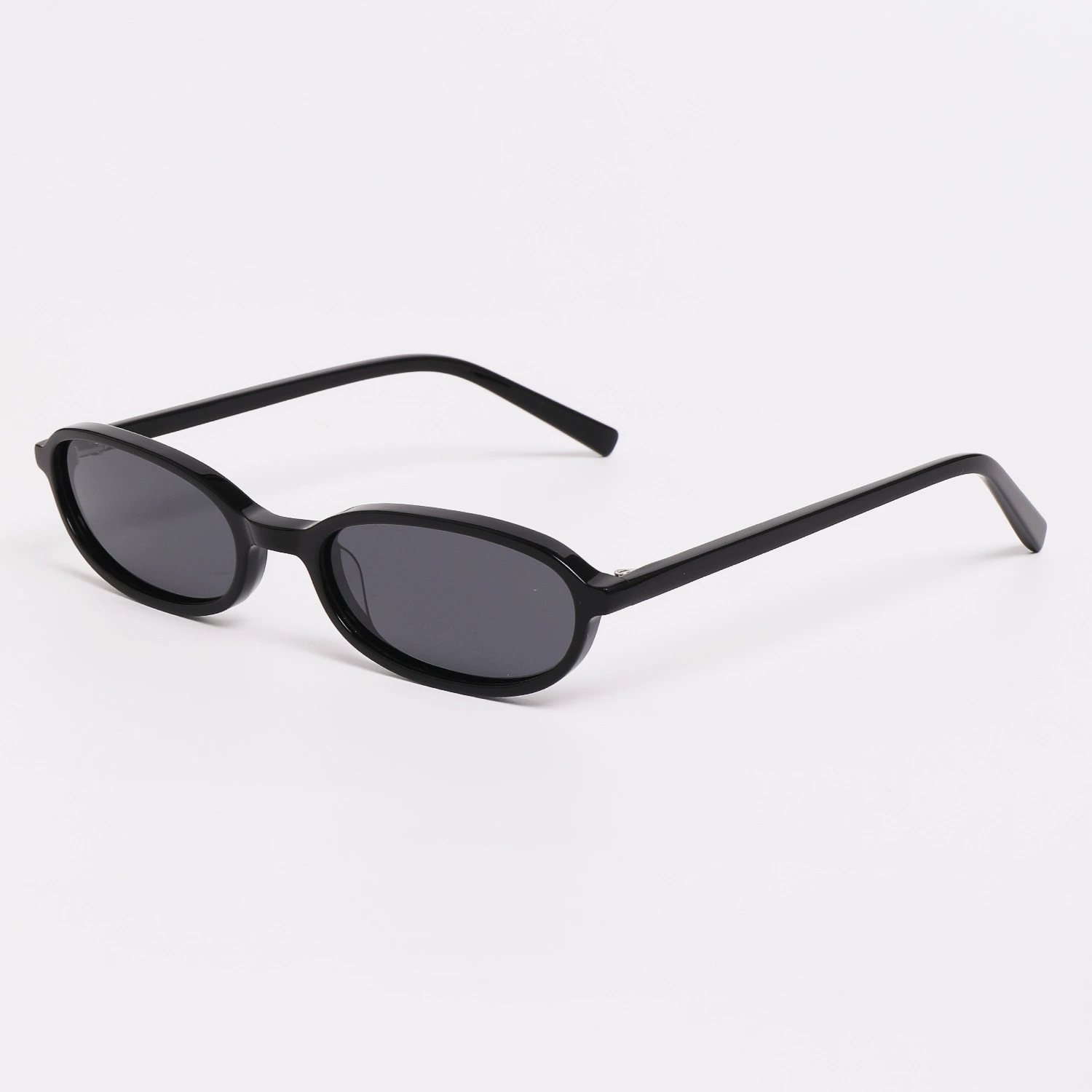 Acetate Small-Frame Oval Polarized Sunglasses