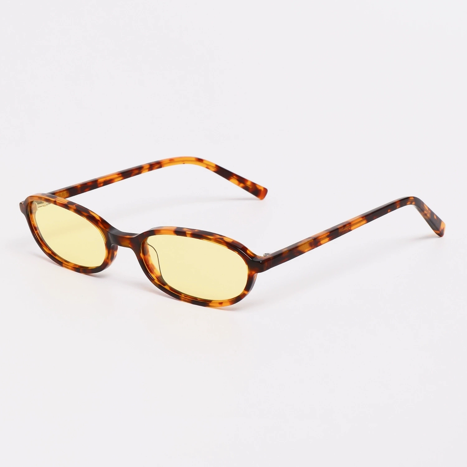 Acetate Small-Frame Oval Polarized Sunglasses