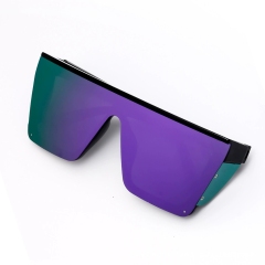 Black Frame Gradient Purple Mirrored Lens
