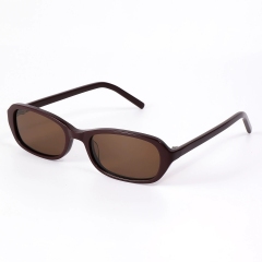 Wine Red Frame Brown Lens