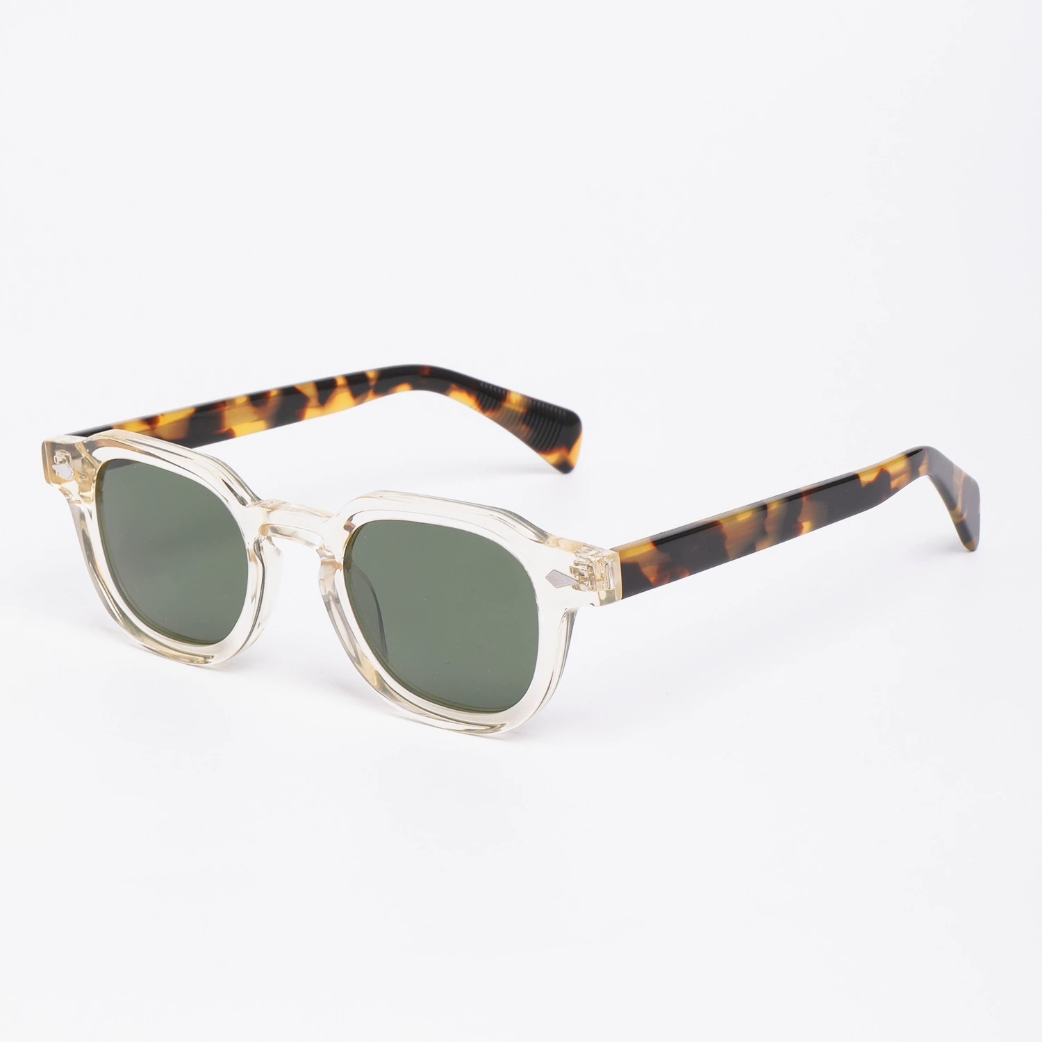 Acetate Square Gradient Polarized Sunglasses