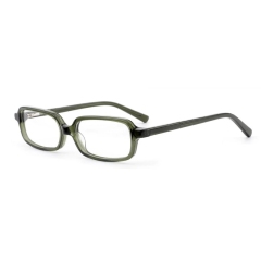 Dark Green Frame Clear Lens