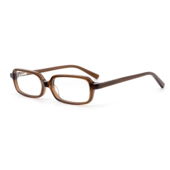 Brown Frame Clear Lens
