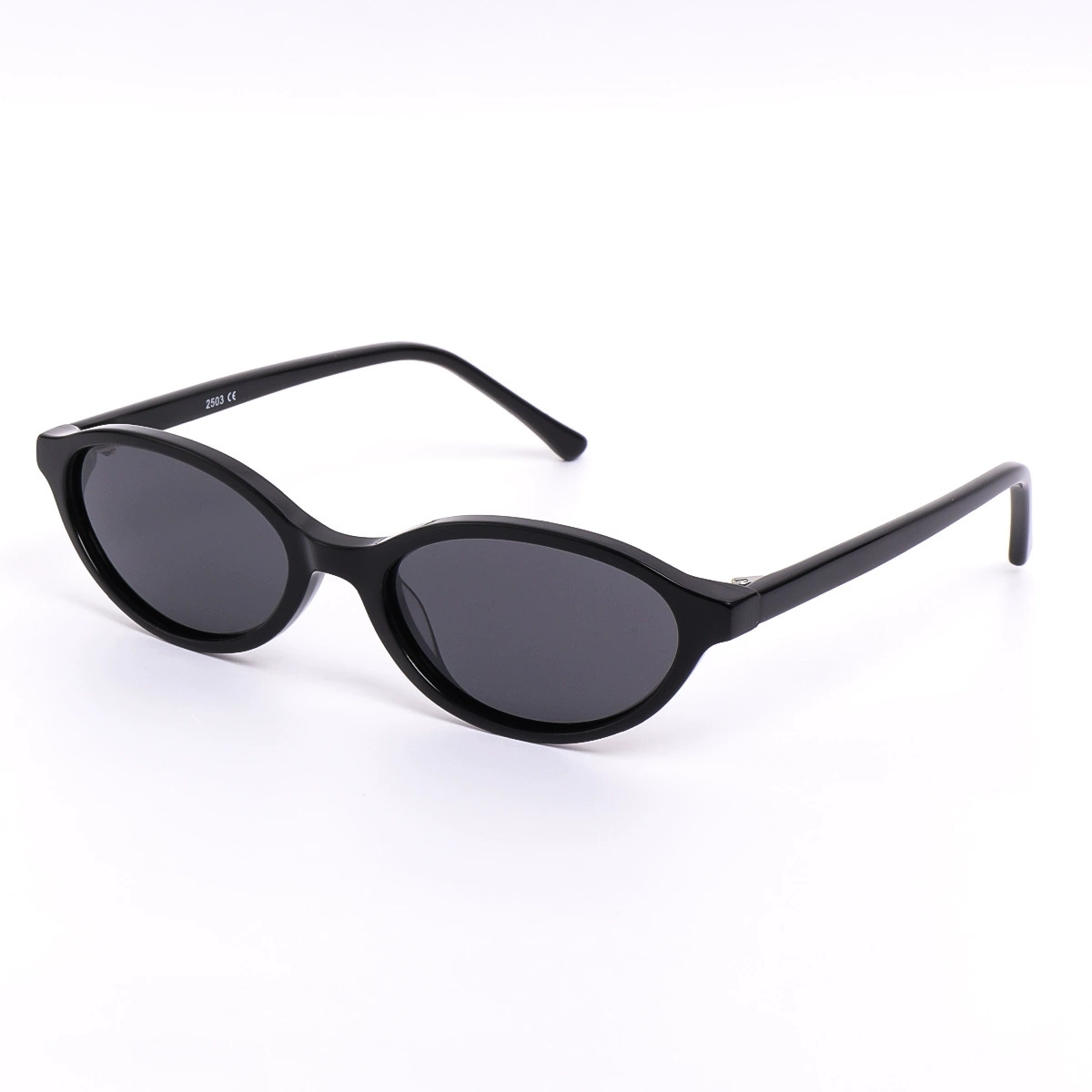 Acetate Small-Frame Oval Sunglasses UV400