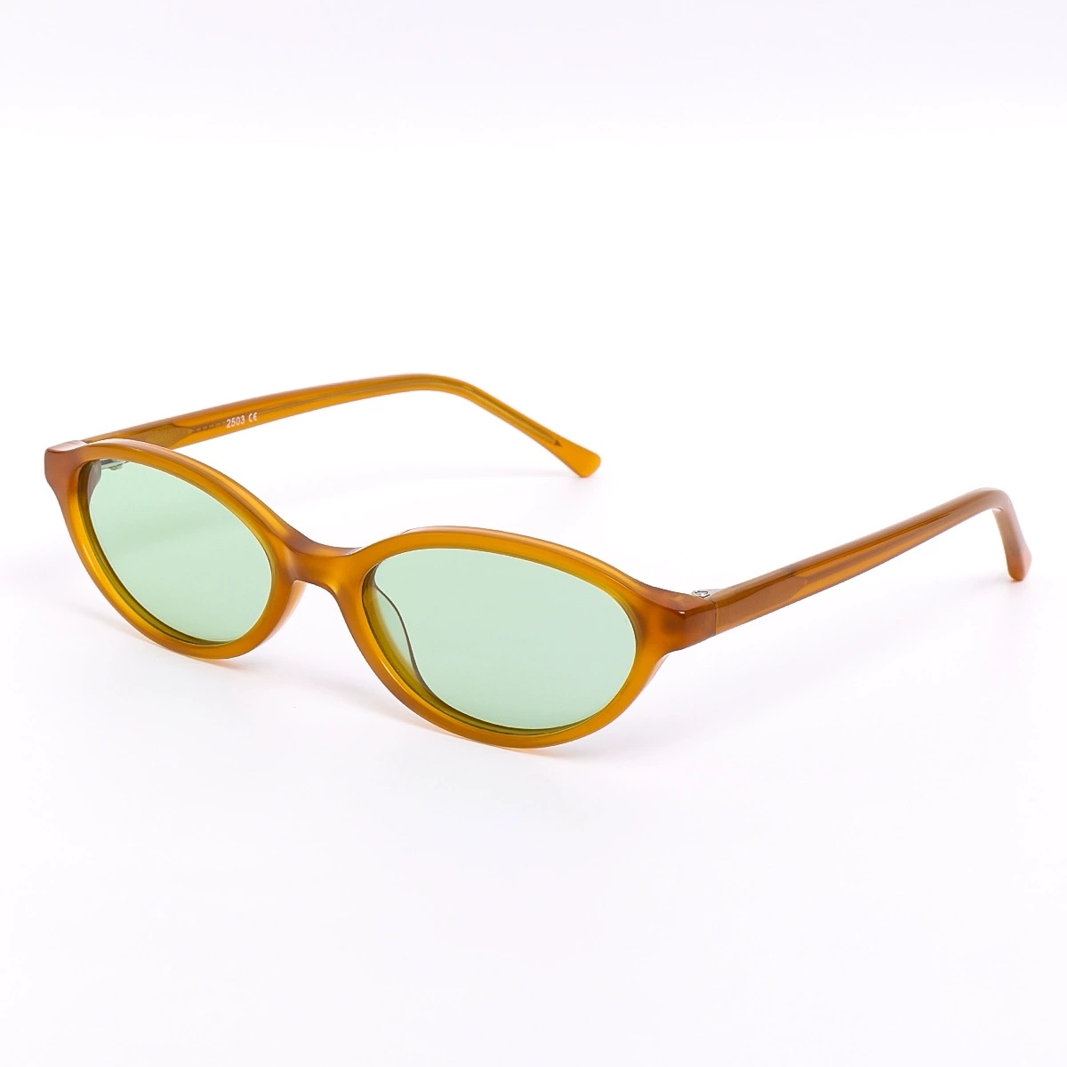 Acetate Small-Frame Oval Sunglasses UV400
