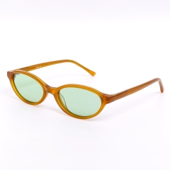 Brown Frame Green Lens