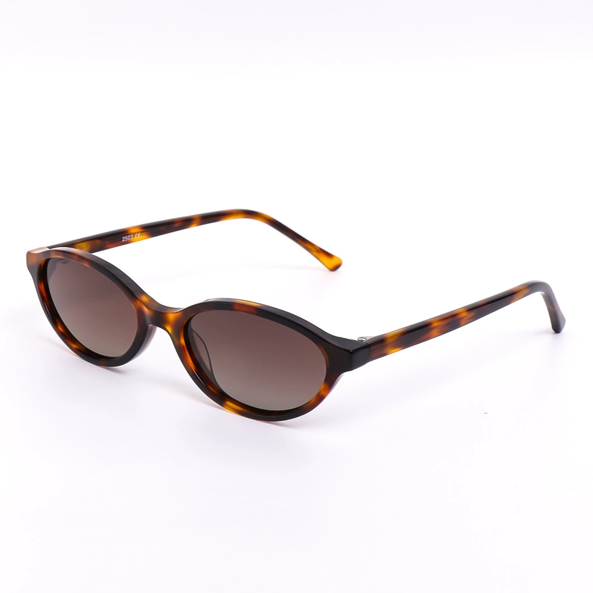Acetate Small-Frame Oval Sunglasses UV400