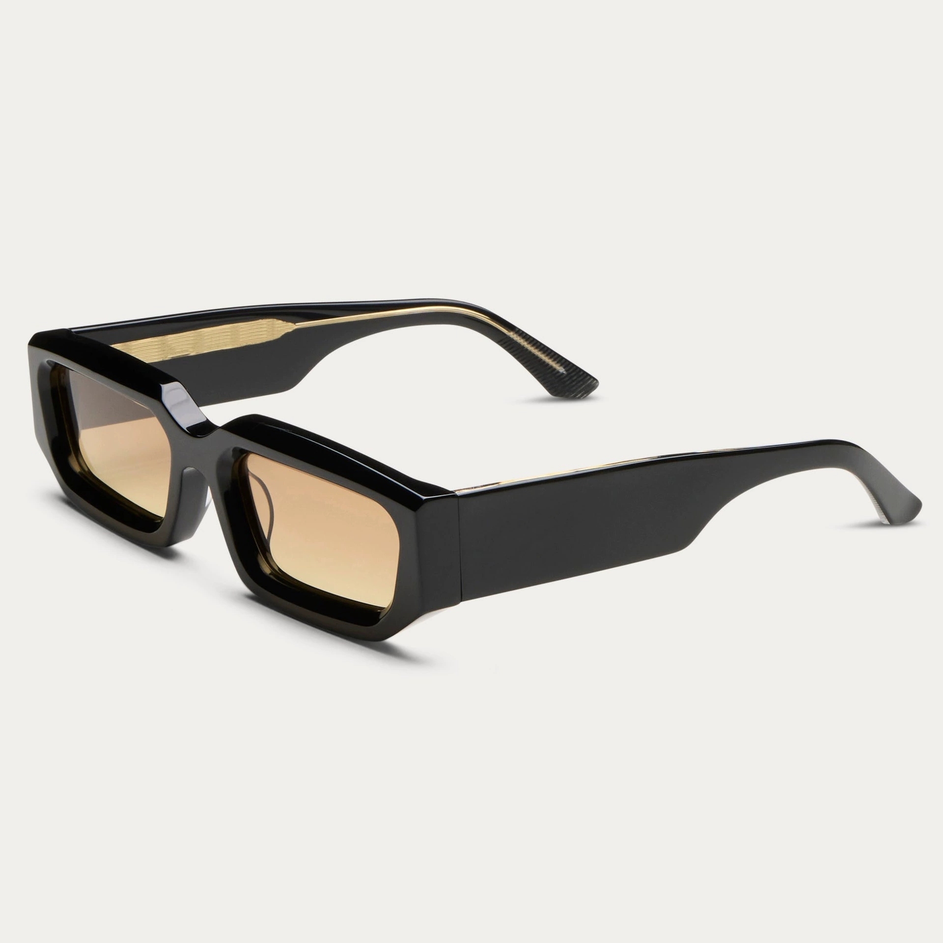 Retro Acetate Rectangle Gradient Polarized Sunglasses