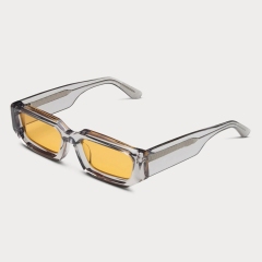 Clear Gray Frame Yellow Lens