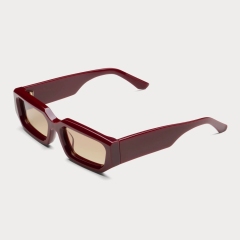 Red Frame Brown Lens