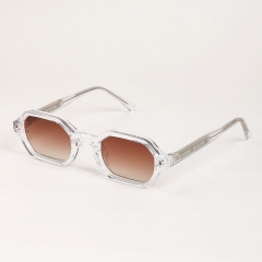 Clear Frame Brown Lens