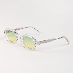 Clear Frame Green Yellow Lens