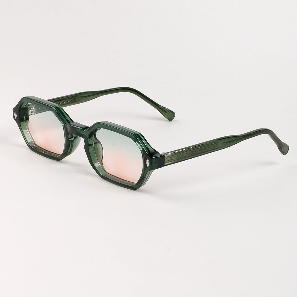 PC Geometric Small-Frame Gradient Sunglasses UV400