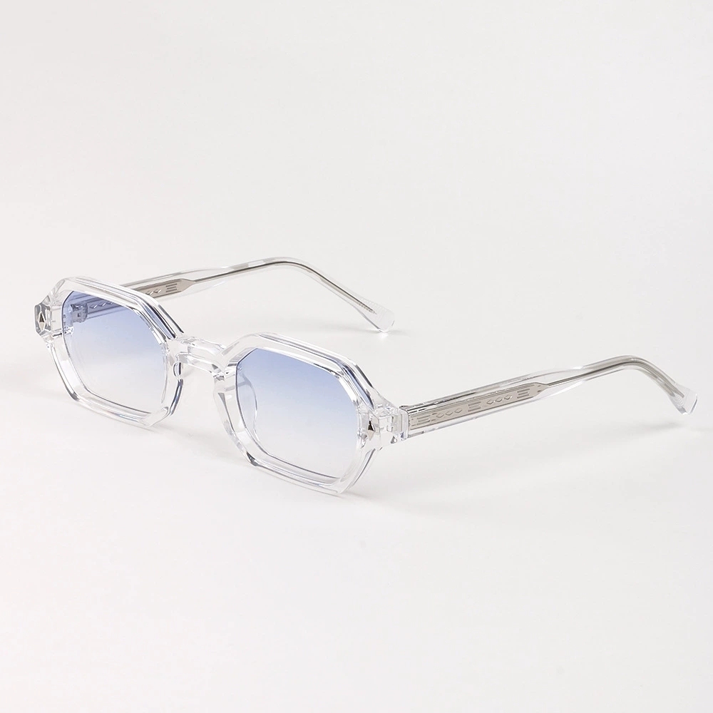 PC Geometric Small-Frame Gradient Sunglasses UV400