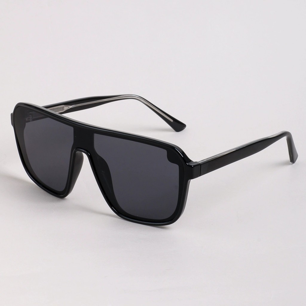 Oversized PC One-Piece Mirrored Cycling Sunglasses