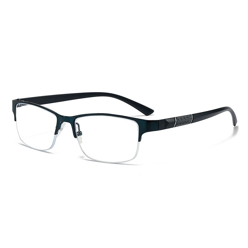 PC Semi-Rimless Rectangle Blue Light Reading Glasses
