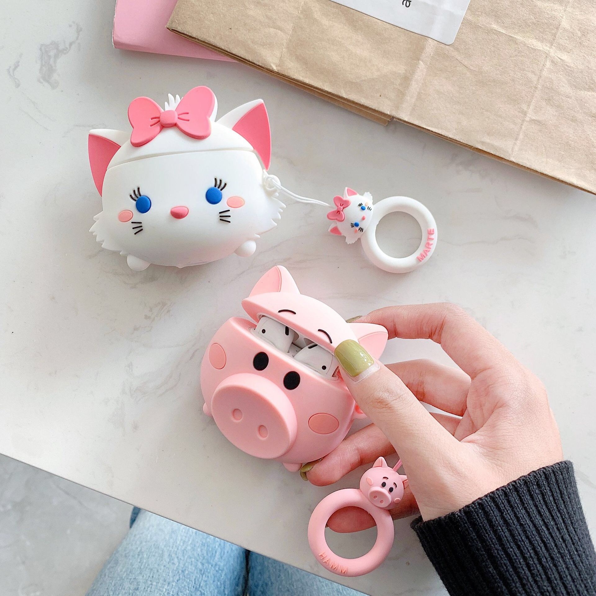 Cute Pig Silicone Airpod Case