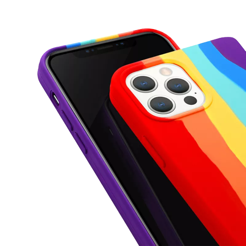 Liquid Silicone Rainbow Phone Case