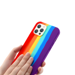 Liquid Silicone Rainbow Phone Case