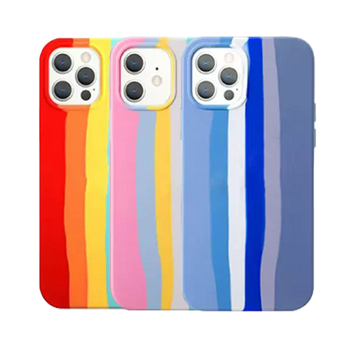 Liquid Silicone Rainbow Phone Case