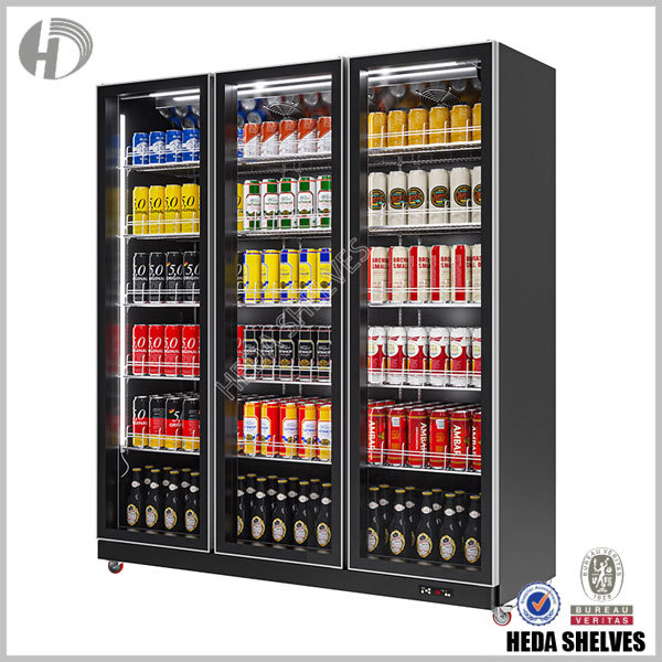 Glass Door Cooler+Beer Cooler Fridge