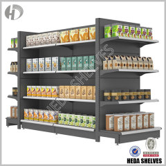 New Black Gondola Shelf For Supermarket