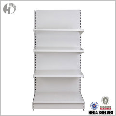 4-Layers White Gondola Rack for Retail Store