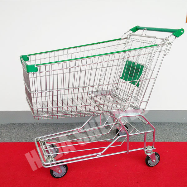 Metal Wire Supermarket Grocery Cart - Type A
