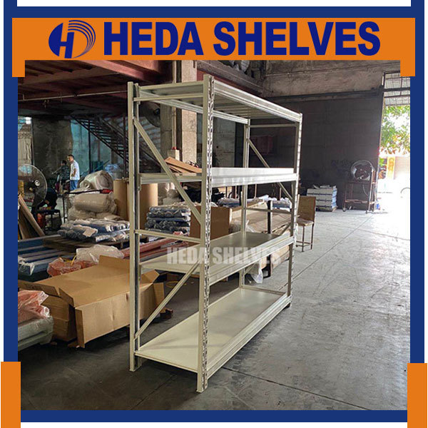 Customized White Commercial Storage Racks for Warehouse