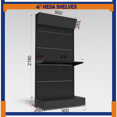 Black Pegboard Custom Hardware Display Stand